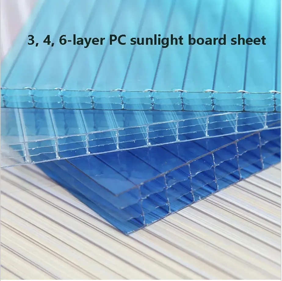 Advantage of PC (POLYCARBONATE) hollow durable car roofing sun reflective board sheet